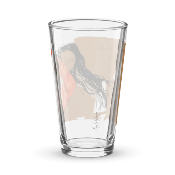Vaso vidrio tamaño pinta  Bailaora. - Imagen 3