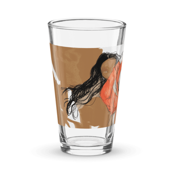 Vaso vidrio tamaño pinta  Bailaora.