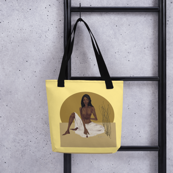 Bolsa de tela SOL LUNAR Amarillo. - Imagen 6