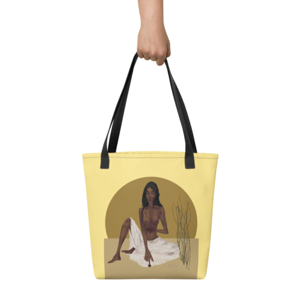 Bolsa de tela SOL LUNAR Amarillo. - Imagen 2