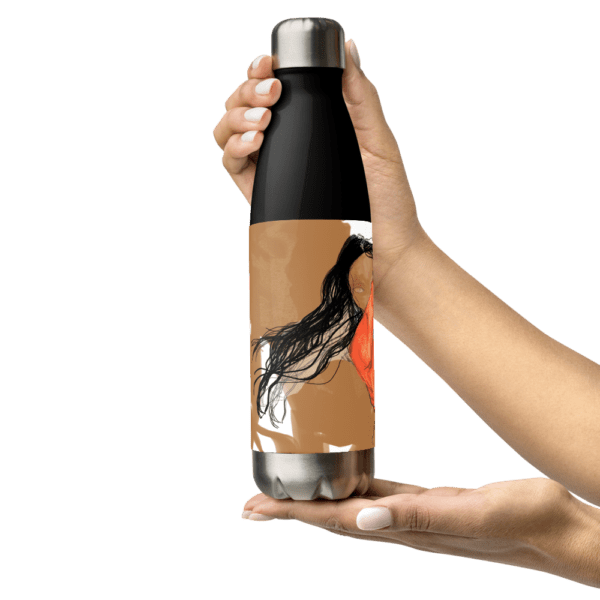 Botella de acero inoxidable Bailaora negro. - Imagen 6