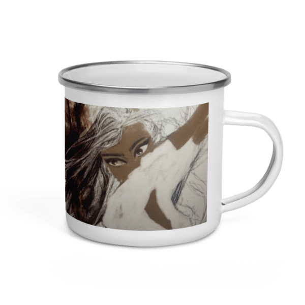 Taza esmaltada Mirada Gitana.