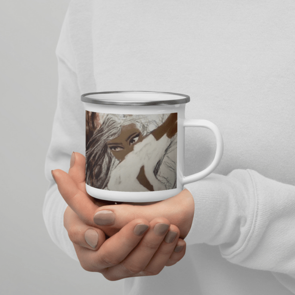 Taza esmaltada Mirada Gitana. - Imagen 5